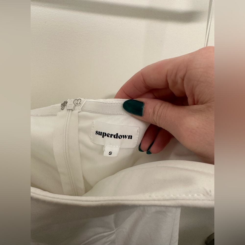 Superdown (Revolve) White Strapless Mini Dress - image 2